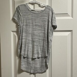 Old Navy Heathered Gray Short Sleeve Tee